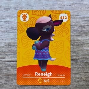 Genuine Animal Crossing Amiibo card Reneigh